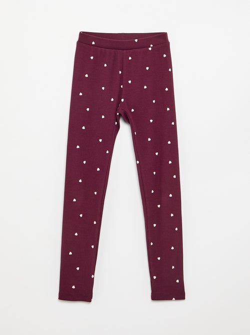 Printed long leggings - Kiabi