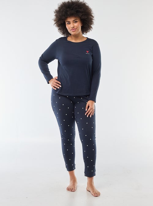 Printed Long Pajama Set - 2 pieces - Kiabi