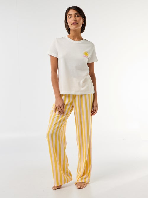 Printed long pyjama set - 2 pieces - Kiabi