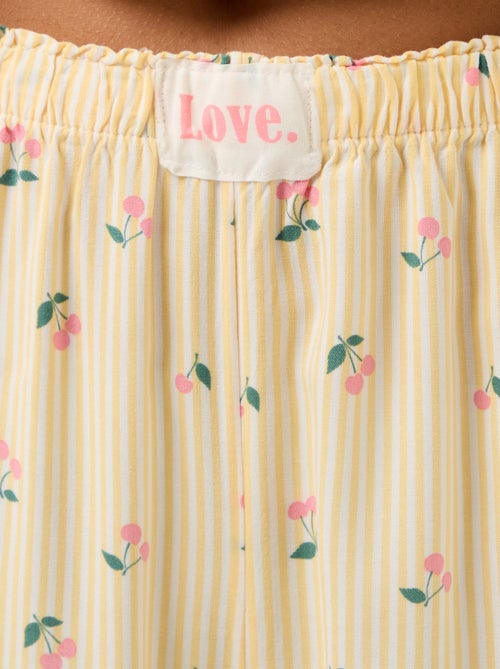 Printed long pyjama set - 2 pieces - Kiabi