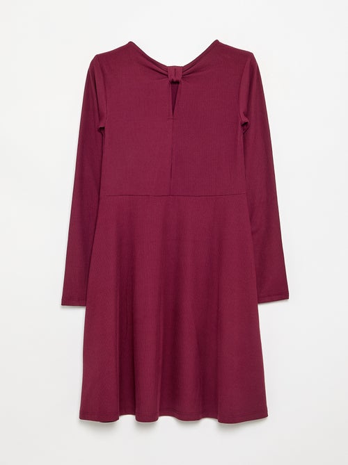 Printed long-sleeved dress - Kiabi