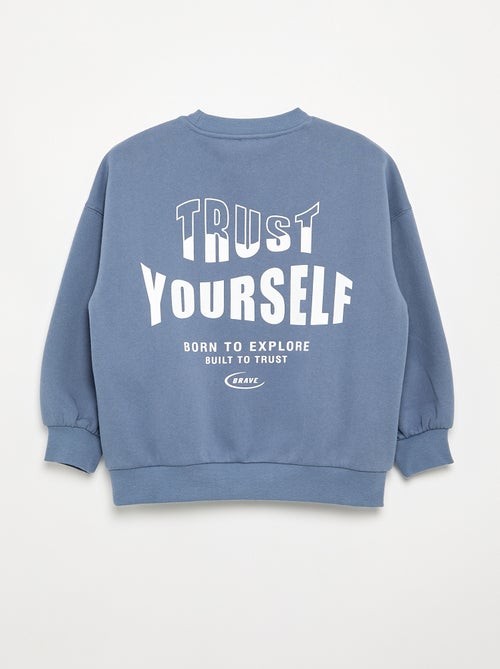 Printed long-sleeved sweatshirt - Kiabi