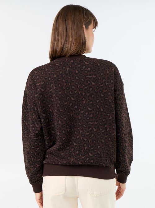 Printed long-sleeved sweatshirt - Kiabi