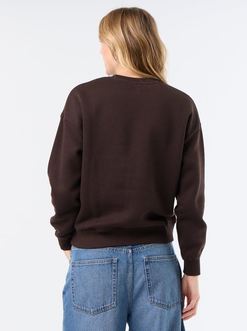 Printed long-sleeved sweatshirt - Kiabi