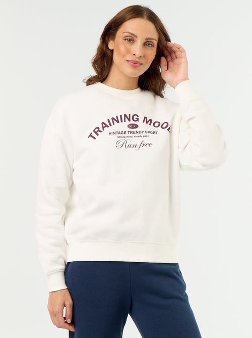 Printed long-sleeved sweatshirt - Kiabi
