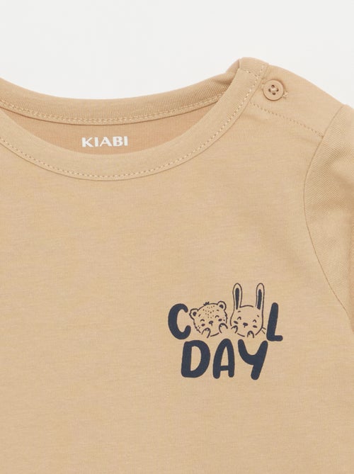 Printed Long-Sleeved T-Shirt - Kiabi
