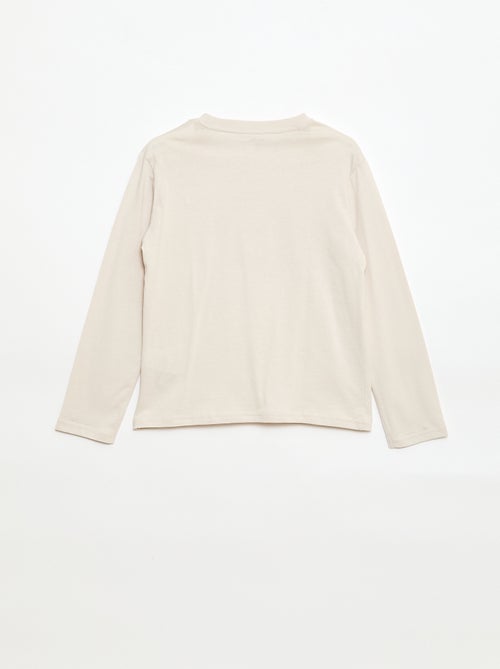 Printed long-sleeved T-shirt - Kiabi
