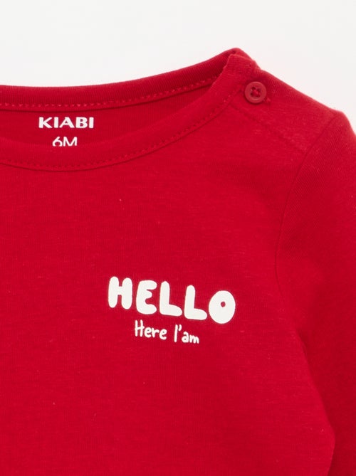 Printed Long-Sleeved T-Shirt - Kiabi