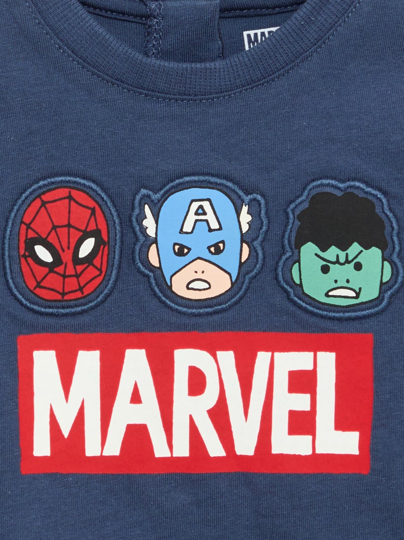 Printed 'Marvel' T-shirt Blue - Kiabi
