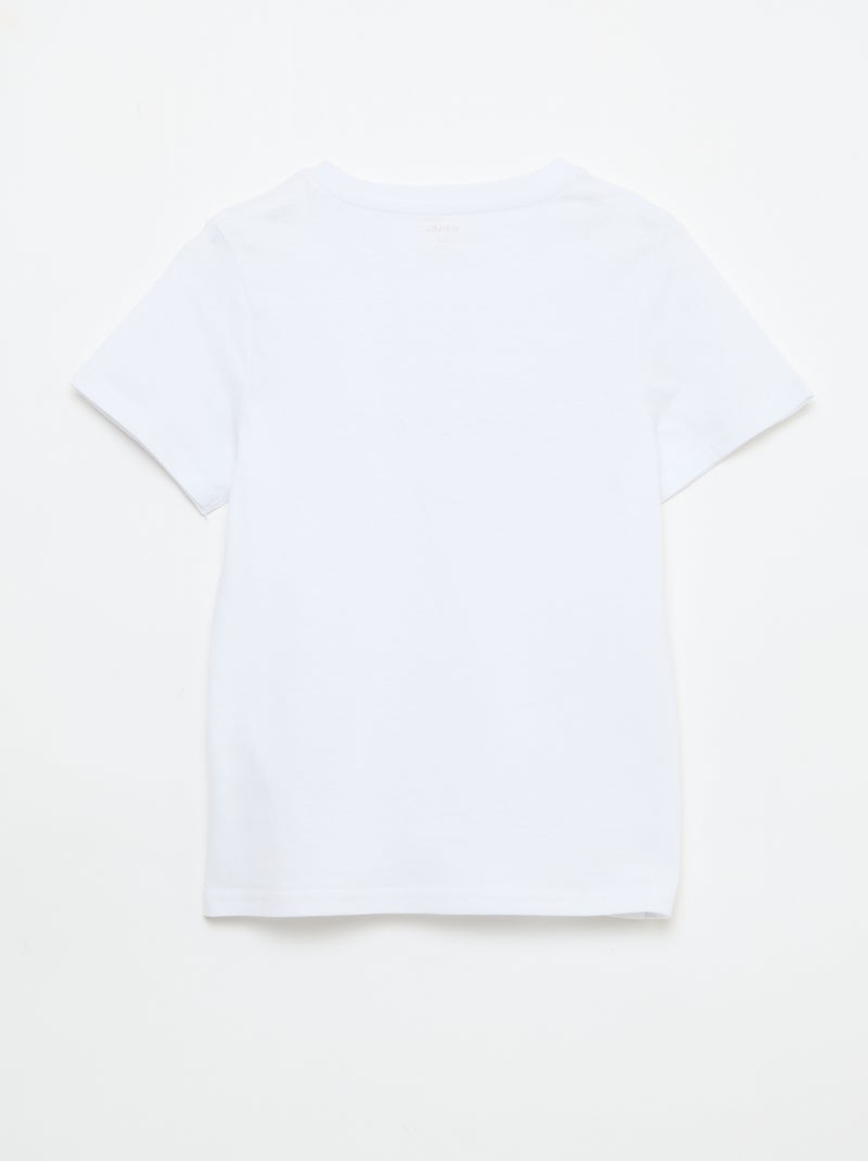 Printed Message T-Shirt White - Kiabi
