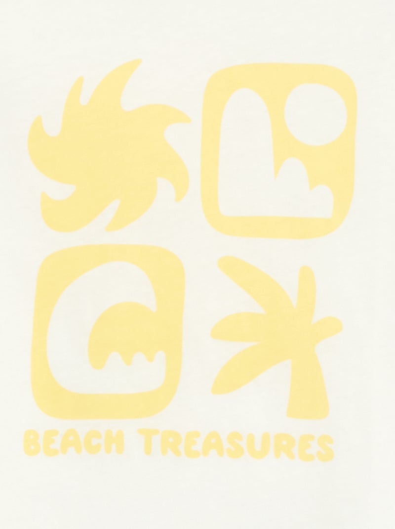 Printed Message T-Shirt White - Kiabi