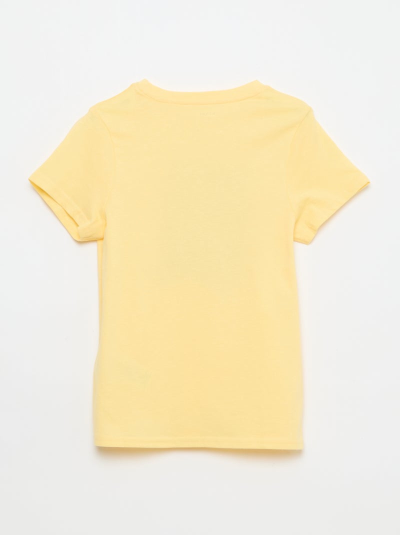 Printed Message T-Shirt Yellow - Kiabi