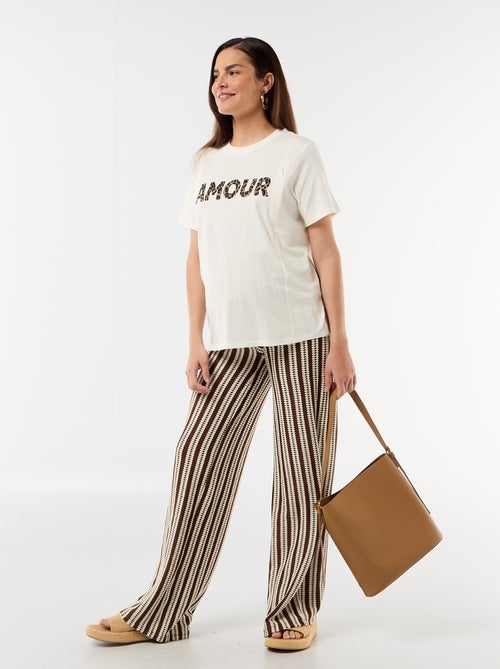 Printed Nursing T-shirt - Kiabi