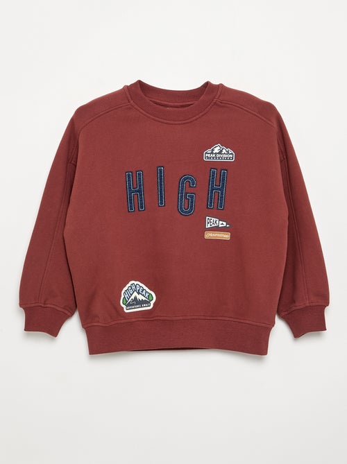 Printed Oversized Sweatshirt - Kiabi Printed Oversized Sweatshirt - Kiabi