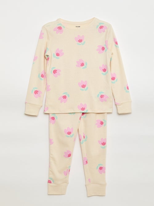 Printed Pajama Set - T-shirt + Pants - 2 pieces - Kiabi