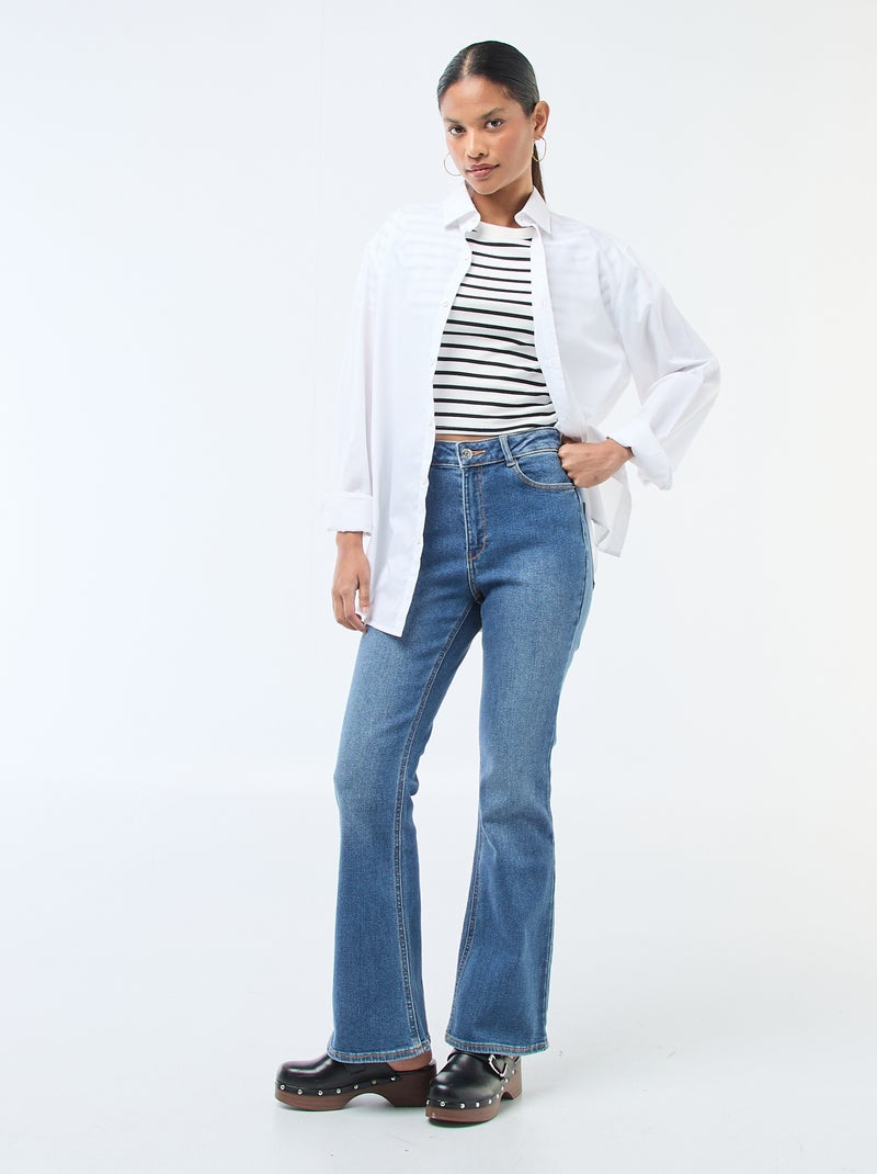 Printed Pattern Short-Sleeved T-Shirt White - Kiabi