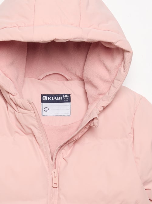 Printed Quilted Hooded Puffer Jacket - Kiabi