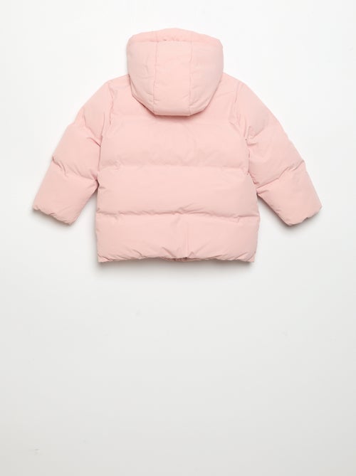 Printed Quilted Hooded Puffer Jacket - Kiabi