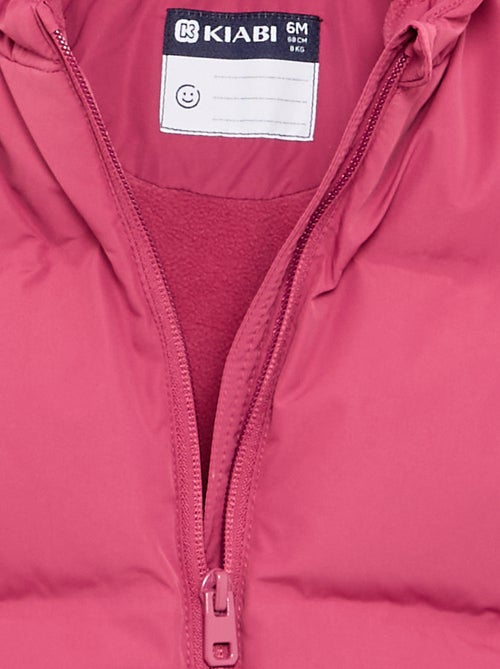 Printed Quilted Hooded Puffer Jacket - Kiabi