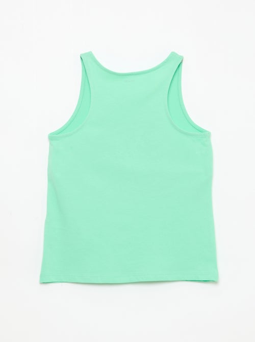 Printed Round Neck Tank Top - Kiabi