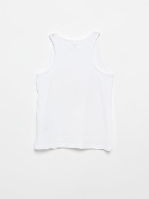 Printed Round Neck Tank Top - Kiabi