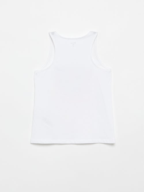 Printed Round Neck Tank Top - Kiabi