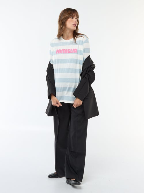 Printed Short-Sleeve Nursing T-Shirt - Kiabi