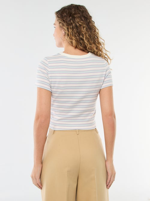 Printed Short-Sleeve T-Shirt with Design - Kiabi
