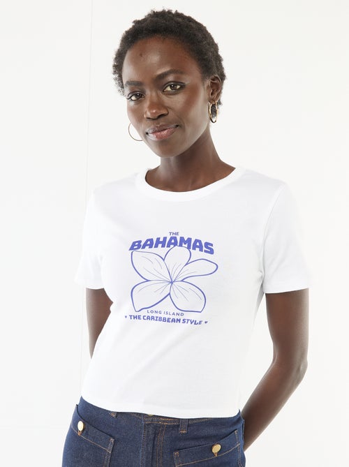 Printed Short-Sleeve T-Shirt with Design - Kiabi