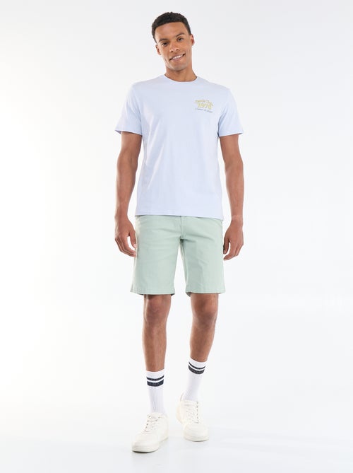 Printed Short-Sleeve T-Shirt with Front and Back Design - Kiabi