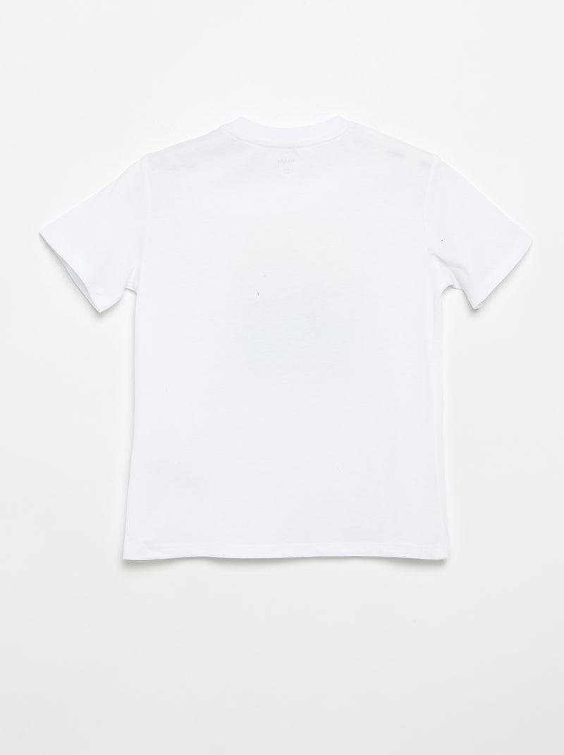 Printed Short-Sleeved T-Shirt - Easy-to-Wear Collection White - Kiabi