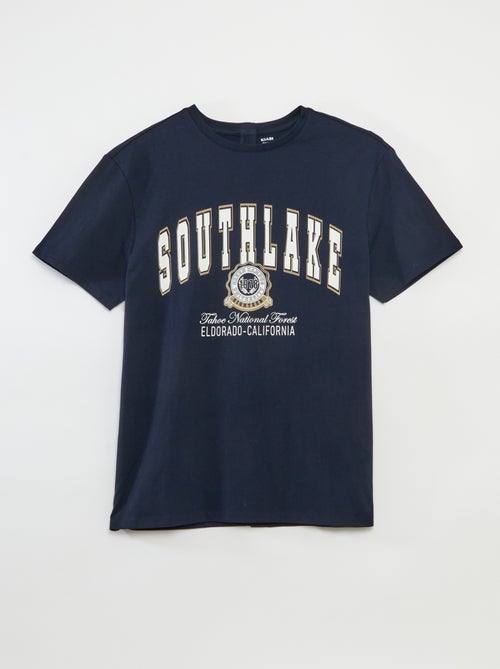 Printed Short-Sleeved T-Shirt - Easy-Wear Collection - Kiabi