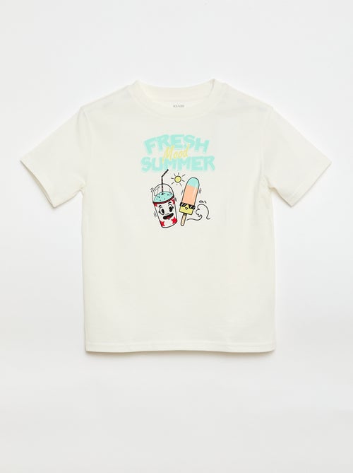 Printed Short-Sleeved T-Shirt - Kiabi