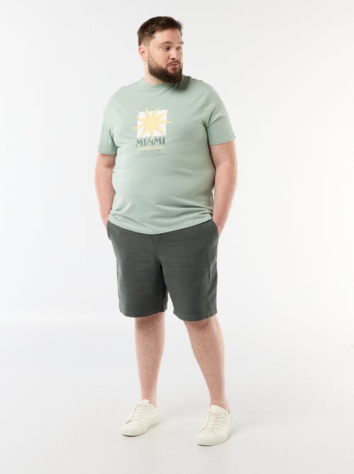 Printed short-sleeved T-shirt - Kiabi