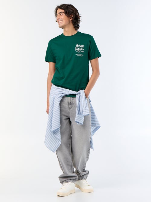 Printed Short-Sleeved T-Shirt - Kiabi