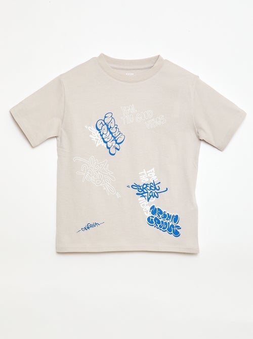 Printed Short-Sleeved T-Shirt - Kiabi