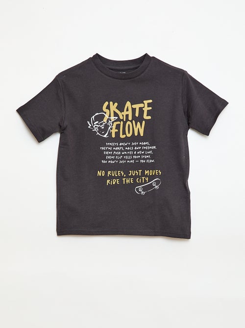 Printed Short-Sleeved T-Shirt - Kiabi