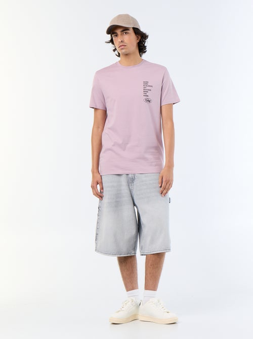 Printed Short-Sleeved T-Shirt - Kiabi