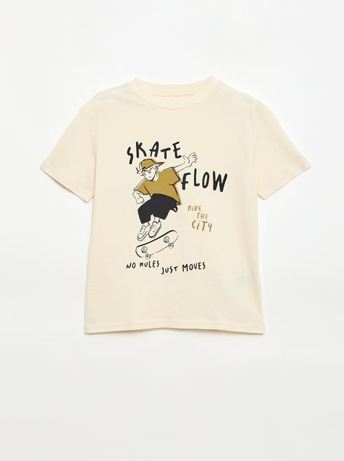 Printed Short-Sleeved T-Shirt - Kiabi