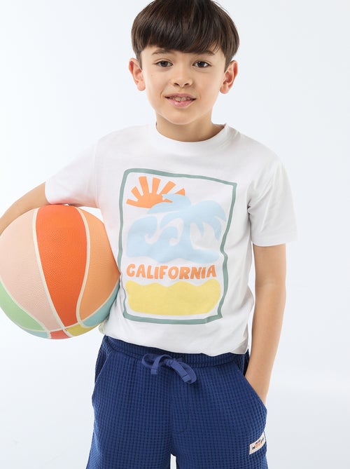 Printed Short-Sleeved T-Shirt - Kiabi