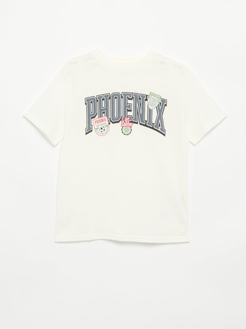 Printed Short-Sleeved T-shirt - Kiabi