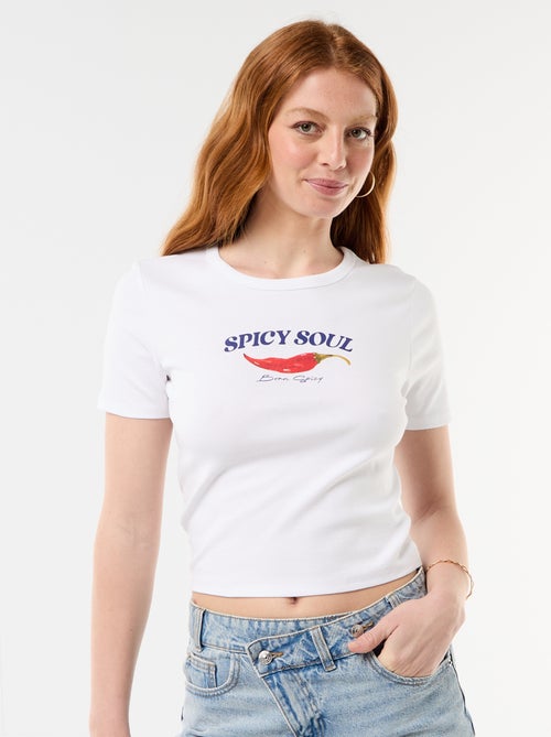 Printed short-sleeved T-shirt - Kiabi