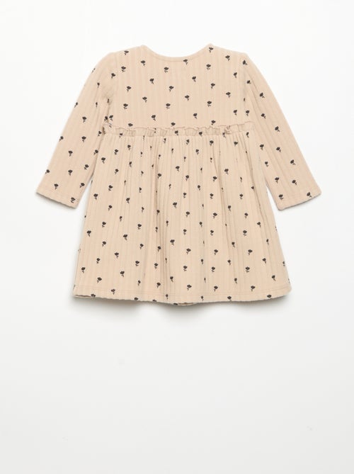 Printed soft knit dress - Kiabi Printed soft knit dress - Kiabi