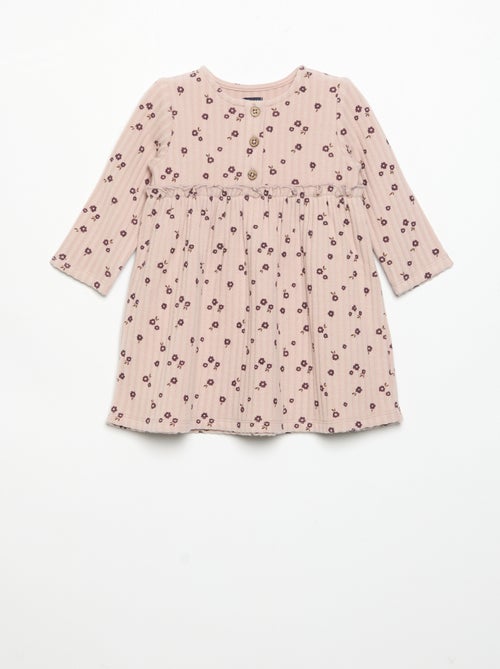 Printed soft knit dress - Kiabi Printed soft knit dress - Kiabi