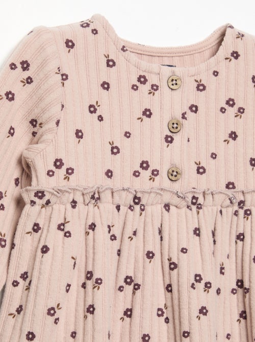 Printed soft knit dress - Kiabi Printed soft knit dress - Kiabi