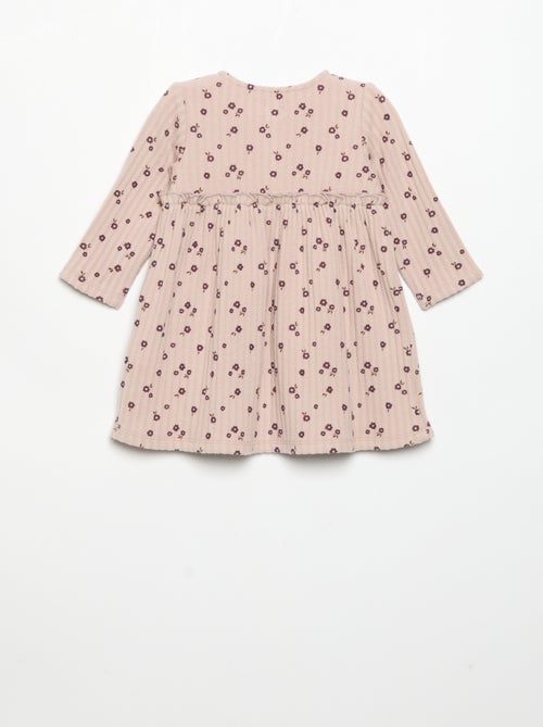 Printed soft knit dress - Kiabi Printed soft knit dress - Kiabi