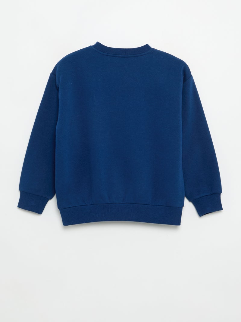 Printed sweatshirt Blue - Kiabi