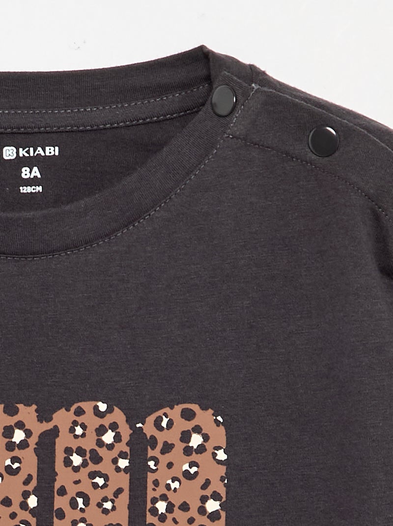 Printed T-shirt - easy-to-dress collection Grey - Kiabi