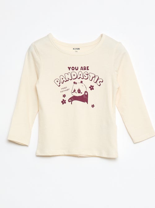 Printed T-shirt + Leggings Pyjama Set - 2 pieces - Kiabi
