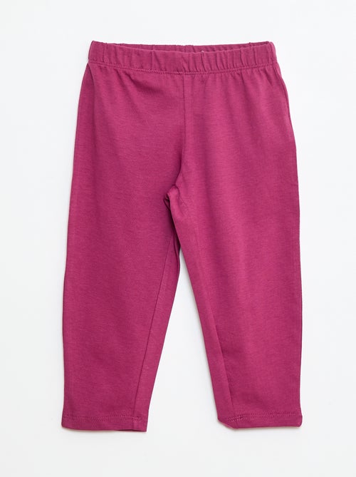 Printed T-shirt + Leggings Pyjama Set - 2 pieces - Kiabi